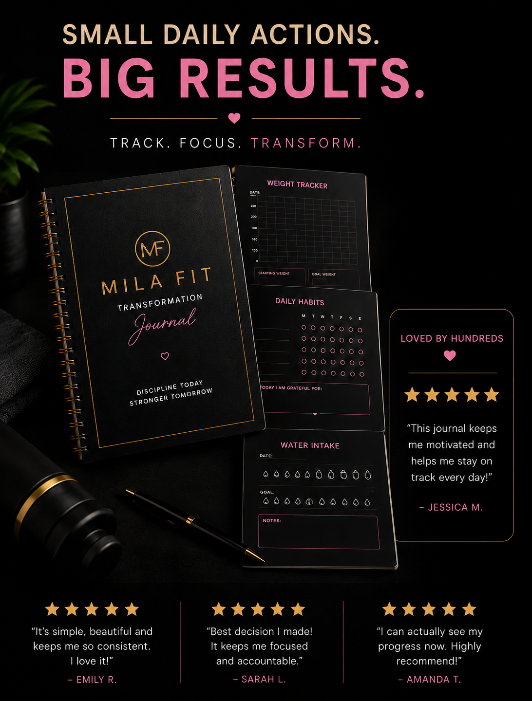 Mila Fit Progress Journal